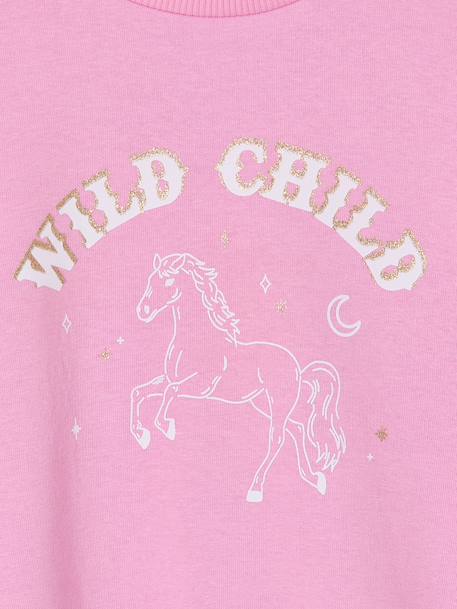 Sweater voor meisjes met lange mouwen zachtpaars - vertbaudet enfant 
