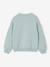 Sweater voor meisjes met positieve boodschap blauwgroen+lichtroze - vertbaudet enfant 