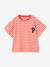 T-shirt voor meisjes met print koraal+marineblauw - vertbaudet enfant 