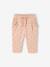Fleece-pantalon voor meisjesbaby beige+ecru+roest+rozen - vertbaudet enfant 