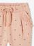 Fleece-pantalon voor meisjesbaby beige+ecru+roest+rozen - vertbaudet enfant 