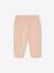 Fleece-pantalon voor meisjesbaby beige+ecru+roest+rozen - vertbaudet enfant 
