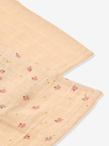 Set van 2 bedrukte luiers Lewis- LIEWOOD ecru+rozen+zandbeige - vertbaudet enfant 