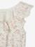 Gebloemd jumpsuit voor meisjes lichtroze - vertbaudet enfant 