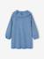 Denim jurk voor meisjes met ruches middenblauw - vertbaudet enfant 