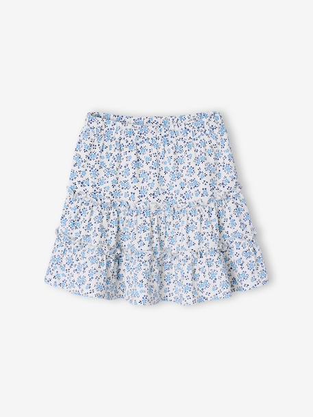 Meisjes rok short van jersey ecru+lichtroze - vertbaudet enfant 
