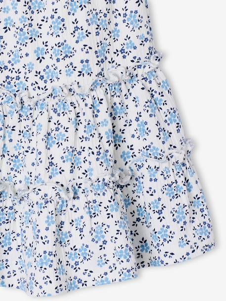 Meisjes rok short van jersey ecru+lichtroze - vertbaudet enfant 