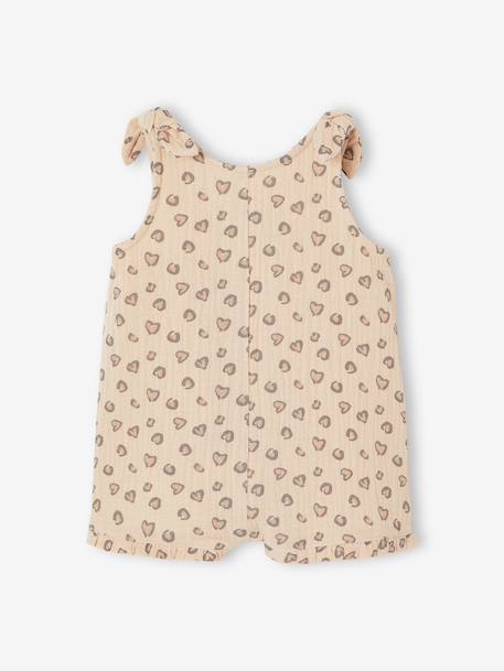 Combishort babymeisjes met print beige - vertbaudet enfant 