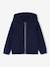 sweater met rits met capuchon voor meisjes marineblauw+oudroze - vertbaudet enfant 