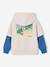 Sweater voor jongens met dubbele mouwen ecru - vertbaudet enfant 