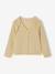 Meisjesvest met ruches ecru+goudbeige+groen - vertbaudet enfant 