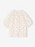 Blouse voor meisjes van katoengaas ecru+saliegroen+vanille - vertbaudet enfant 