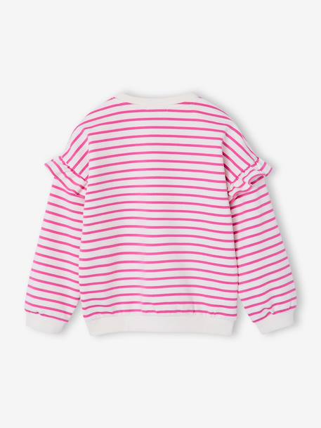 Marinetrui met ruches voor meisjes bleekblauw+marineblauw+oudroze+pioenroos - vertbaudet enfant 
