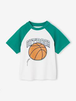-T-shirt voor jongens met raglanmouwen