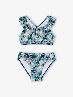 -2-delig badpak voor meisjes met bloemenprint