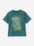T-shirt voor jongens met een speels motief blauwgroen+oceaanblauw+rozenhout - vertbaudet enfant 