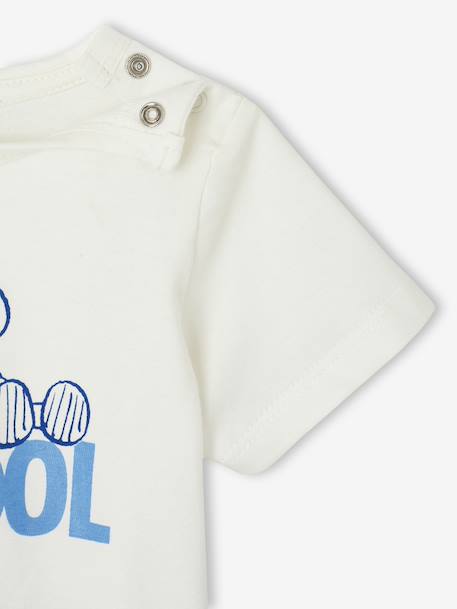 Babyset t-shirt en short blauw, gestreept - vertbaudet enfant 