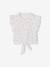 Blouse voor meisjes met mouwen met ruches vanille - vertbaudet enfant 