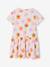 Meisjesjurk met print beige, bedrukt+groen, bedrukt+groengrijs+meerkleurig - vertbaudet enfant 
