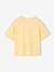 Bedrukt meisjesshirt met korte mouwen antraciet+beige+lichtgeel+zandbeige - vertbaudet enfant 