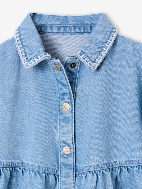 Denim jurk voor meisjes double stone - vertbaudet enfant 