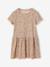 Meisjesjurk met print beige, bedrukt+groen, bedrukt+groengrijs+meerkleurig - vertbaudet enfant 