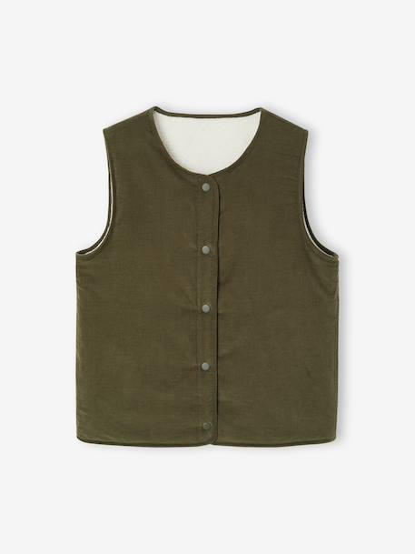 Omkeerbaar vest voor heren capsule familie ecru - vertbaudet enfant 