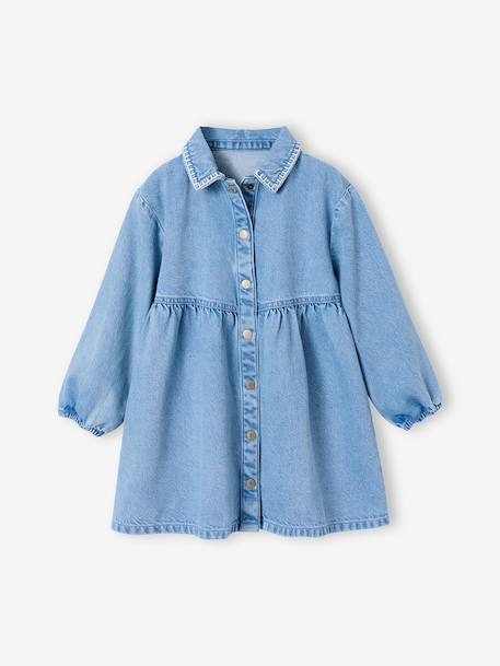 Denim jurk voor meisjes double stone - vertbaudet enfant 
