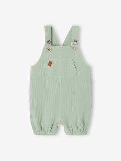 Baby-Salopette, jumpsuit-Newborn salopette van gevoerd hydrofiel katoen