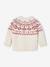 Jacquard trui baby kerst capsule familie ecru - vertbaudet enfant 