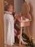 Rieten kaptafel + accessoires in FSC® hout rozen+wit - vertbaudet enfant 