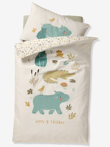 Bedovertrekset + kussensloop baby BAYOU meerkleurig - vertbaudet enfant 