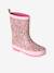 Rubberen regenlaarzen met print voor kinderen, kleutercollectie blauw, bedrukt+veel roze - vertbaudet enfant 