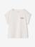 T-shirt meisjes sportkleding ecru+saliegroen - vertbaudet enfant 