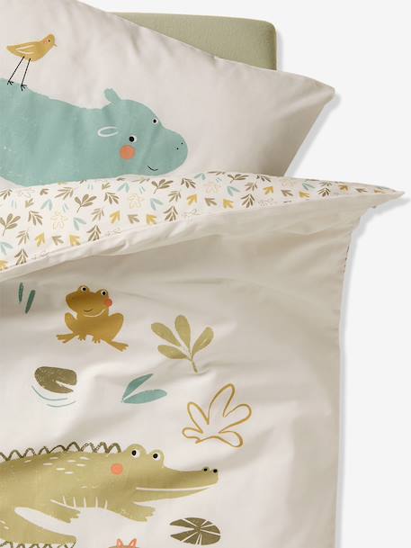 Bedovertrekset + kussensloop baby BAYOU meerkleurig - vertbaudet enfant 
