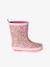 Rubberen regenlaarzen met print voor kinderen, kleutercollectie blauw, bedrukt+veel roze - vertbaudet enfant 