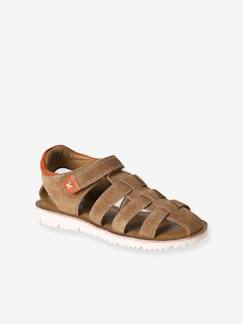 -Sandalen voor kinderen van leer met klittenband