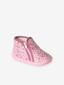 Schoenen-Baby schoenen 17-26-Slofjes-Babysloffen met rits, gemaakt in Frankrijk