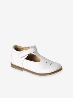 Schoenen-Baby's kindermeisje leer met klittenband