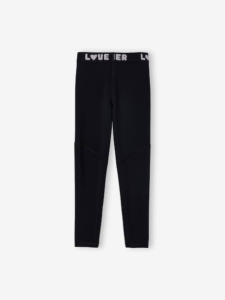 Essentiële legging voor meisjes antraciet+oudroze+saliegroen - vertbaudet enfant 