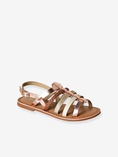 -Sandalen meisjes multi-bandjes van leer