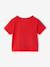 T-shirt voor meisjes met een sierlijke strikdetail blauw, gestreept+ecru+rood - vertbaudet enfant 