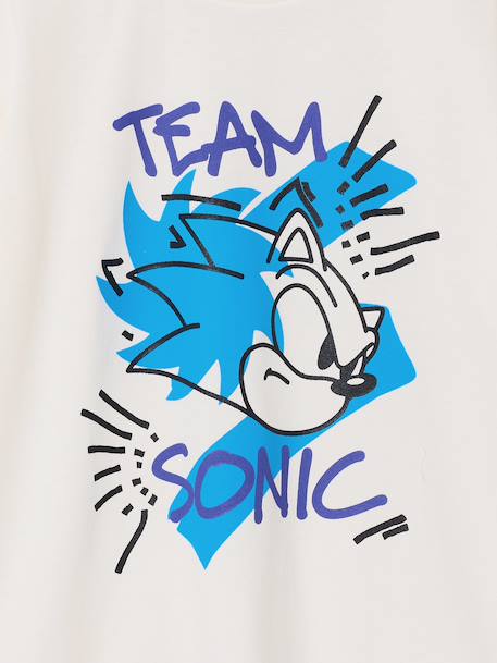 T-shirt jongen SONIC ecru - vertbaudet enfant 