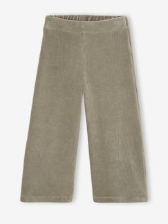 Meisje-Wijde, fluwelen broek voor meisjes