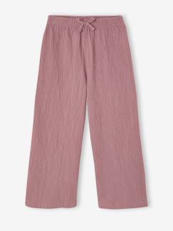 Meisje-Broek-Wijde legging met golvend effect voor meisjes