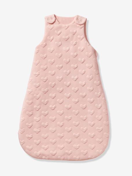 Personaliseerbare trappelzak jacquard beige+lichtroze - vertbaudet enfant 