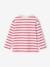 Aanpasbaar jongensshirt met strepen blauwgroen+ecru+rood - vertbaudet enfant 