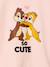 Sweater voor meisjes Tic & Tac lichtroze - vertbaudet enfant 