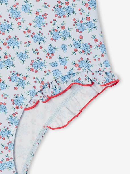 Badpak voor meisjes hemelsblauw - vertbaudet enfant 