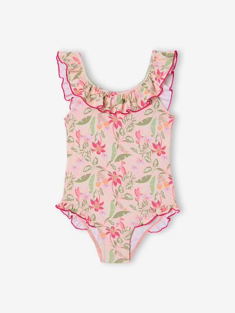 Badpak voor meisjes, 1 stuk lichtroze - vertbaudet enfant 